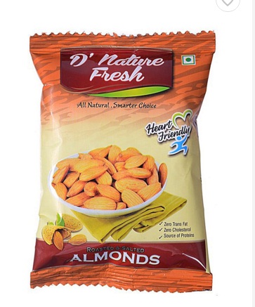 India Desire : Buy D' Nature Fresh Roasted & Salted Almonds (15 g) At Re 1 From Snapdeal